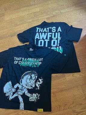 Kids Black Graphic Tee with Green Accent - That's A Awful Lot